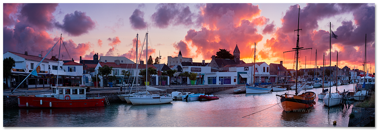 Le port de Noirmoutier-en-l'île (Noirmoutier, Vendée, Pays de la Loire)