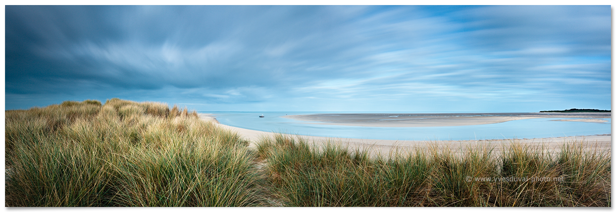 Bréhal - Le havre de la Vanlée (Manche, Normandie, France) - Photo panoramique du littoral - Yves Duval