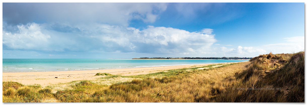 La côte des havres (Manche, Normandie, France) - Photo panoramique du littoral - Yves Duval