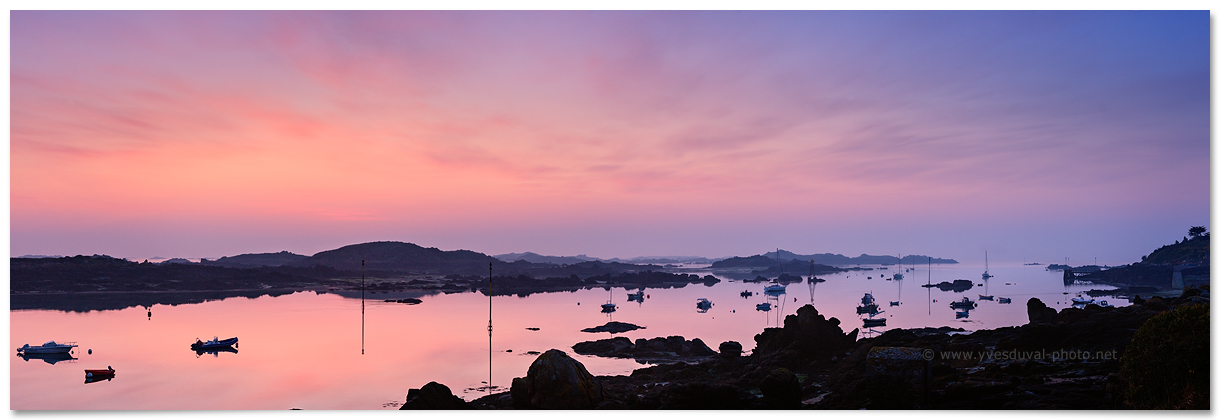 Le Sound (Iles Chausey, Manche, Normandie, France) - Photo panoramique du littoral - Yves Duval