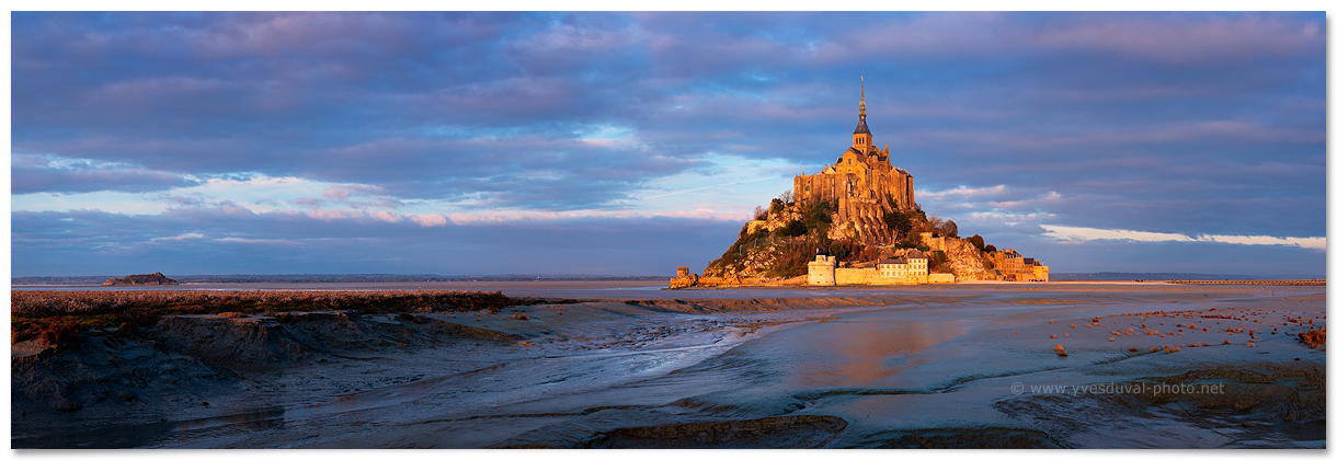 La baie du Mont Saint-Michel (Manche, Normandie, France) - Photo panoramique du littoral - Yves Duval
