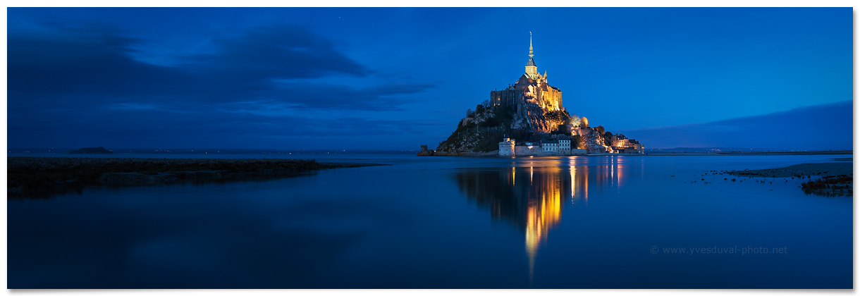 La baie du Mont Saint-Michel (Manche, Normandie, France) - Photo panoramique du littoral - Yves Duval