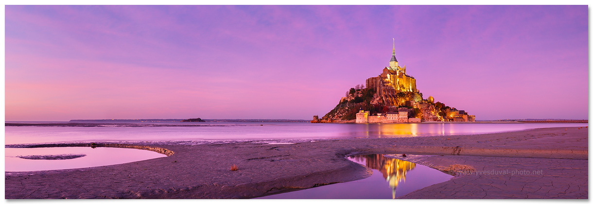 La baie du Mont Saint-Michel (Manche, Normandie, France) - Photo panoramique du littoral - Yves Duval