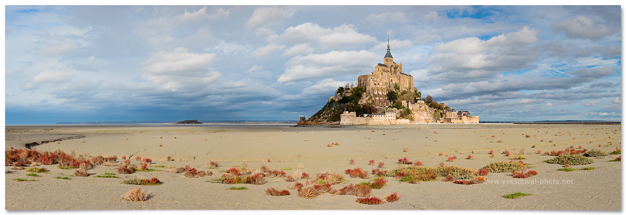 Le Mont Saint-Michel (Manche, Normandie, France) - Photo panoramique du littoral - Yves Duval