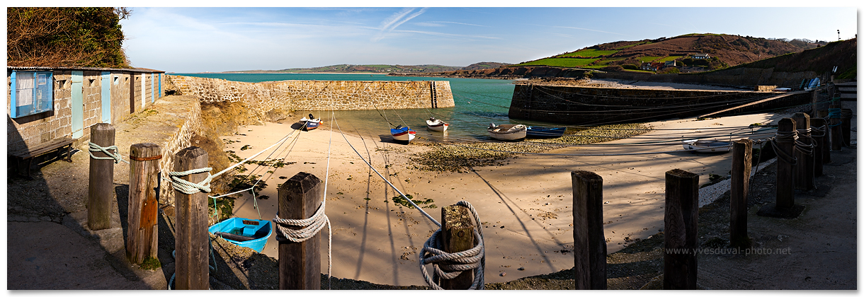 Port Racine à marée basse (Manche,
                        Normandie, France) - Photo panoramique du littoral - Yves Duval