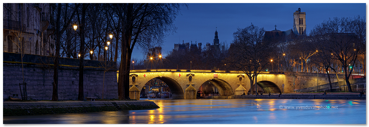 Panorama du Pont Marie - Paris (Photo panoramique)