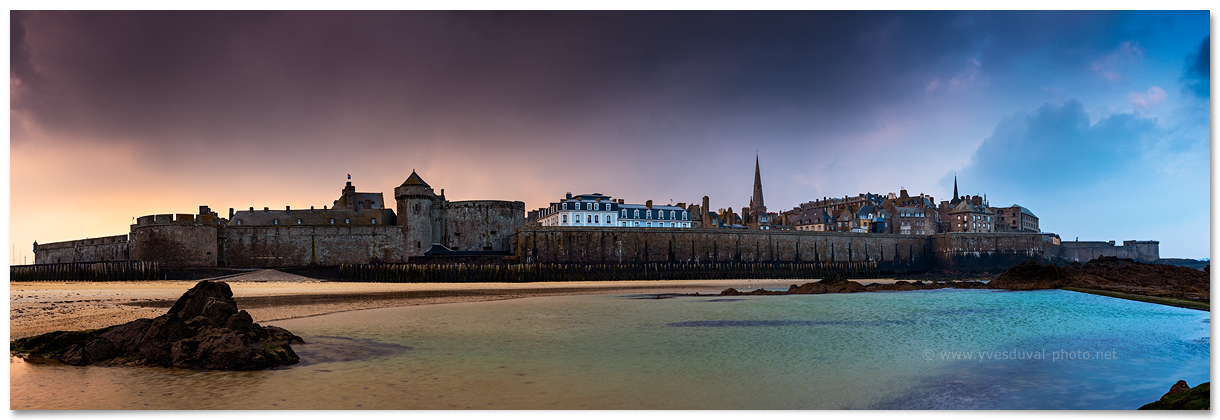 Les murs de Saint-Malo (Ille-et-Vilaine, Bretagne)