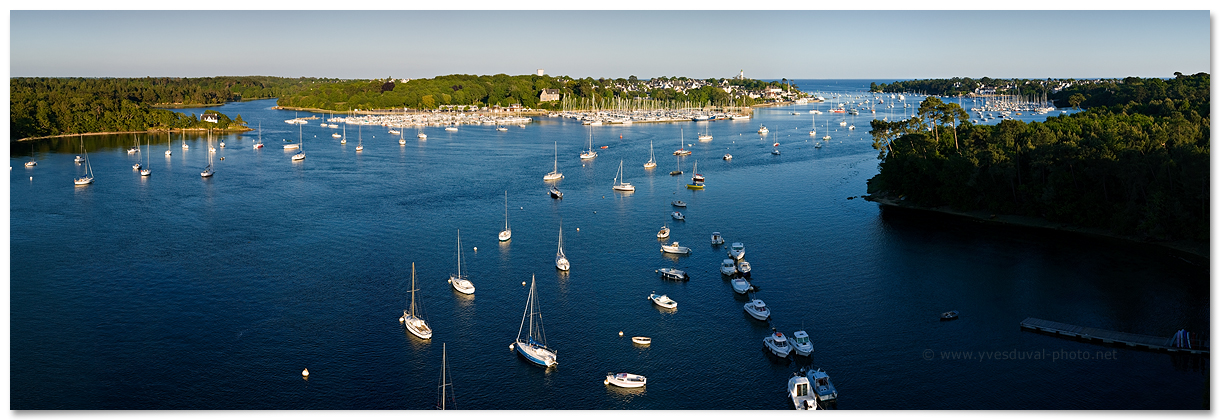 Port de benodet et estuaire de l'odet (Finistère, Bretagne)