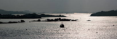 Le Sound avant la pluie (Iles Chausey, Manche, Basse-Normandie)