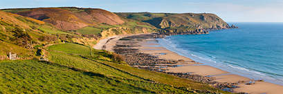 La baie d'Ecalgrain (Manche, Normandie)