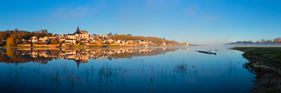 Le village de Candes Saint-Martin (Touraine, Val de Loire)