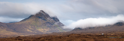 Maison isolée dans les Cuillins (Ile de Skye, Ecosse)