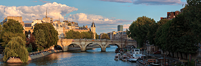 Le pont neuf et l'île de la cité (Paris, Ile de France)