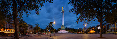 La place de la Bastille (Paris, Ile de France)