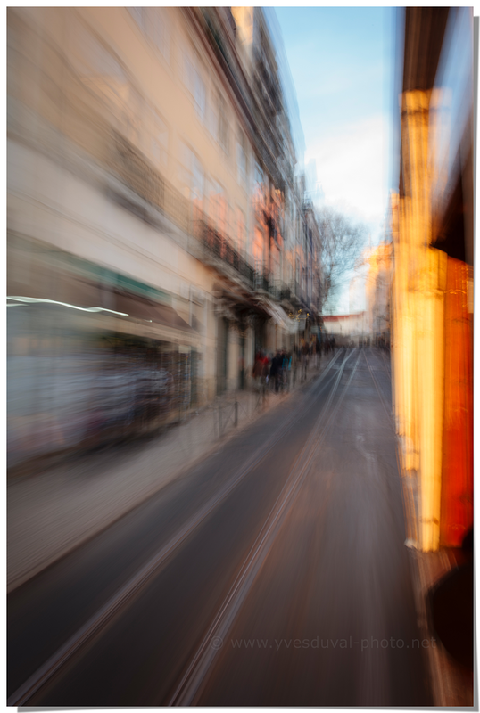 Elétricos dans les rues de Lisbonne (Lisbonne, Portugal)