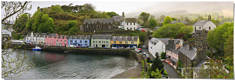 Le port de Portree (île de Skye, Ecosse, Royaume-Uni)