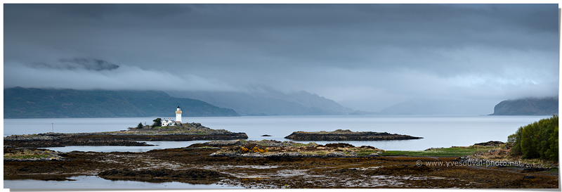 Le phare d'Ornsay (île de Skye, Ecosse, Royaume-Uni)