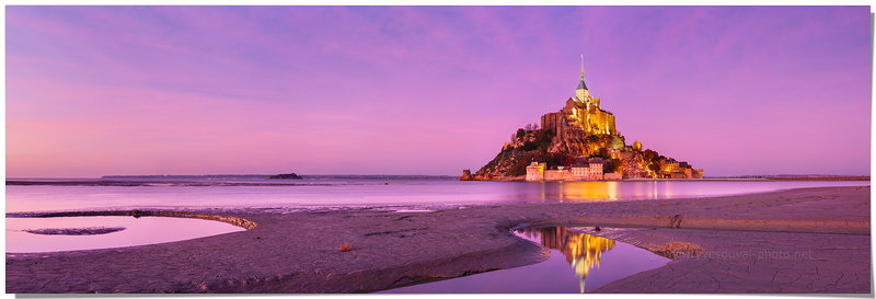 La baie du Mont Saint-Michel (Manche, Normandie)