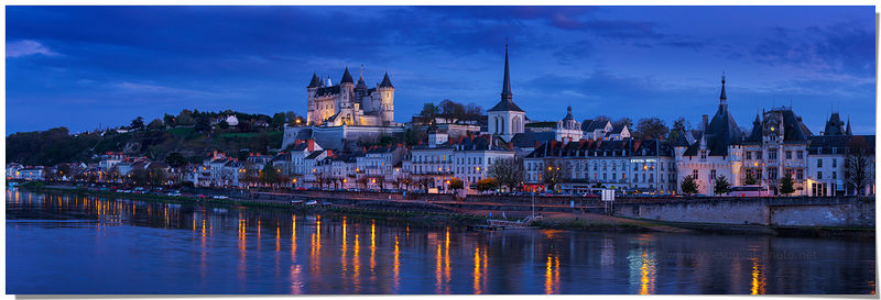 La ville de Saumur (Maine et Loire, Pays de la Loire)
