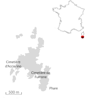 Carte des îles Lavezzi